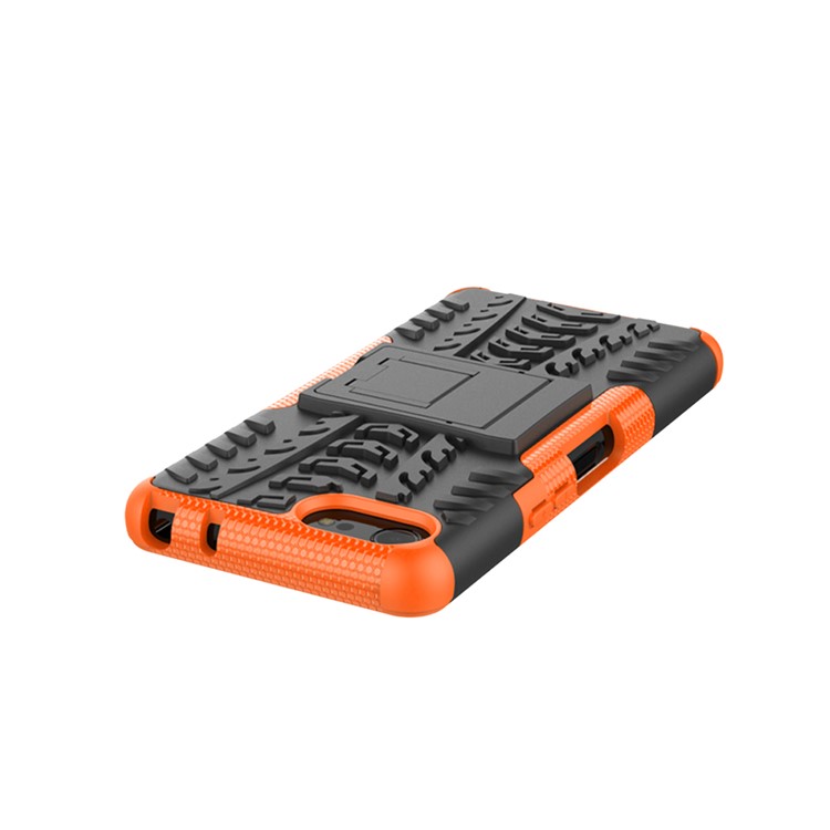 Cool Tyre PC + TPU Hybrid Cover with Kickstand for Sony Xperia XZ4 Compact - Orange-7