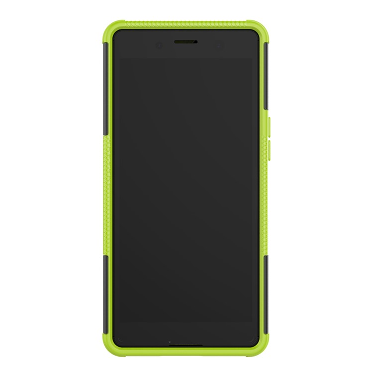 Cool Tyre PC + TPU Hybrid Cover with Kickstand for Sony Xperia XZ4 Compact - Green-4