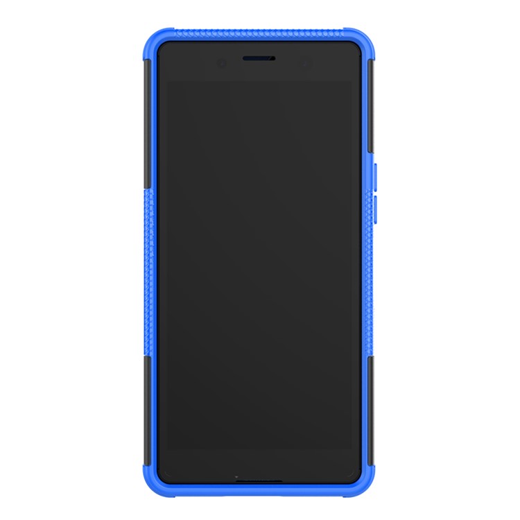 Cool Tyre PC + TPU Hybrid Cover with Kickstand for Sony Xperia XZ4 Compact - Blue-4