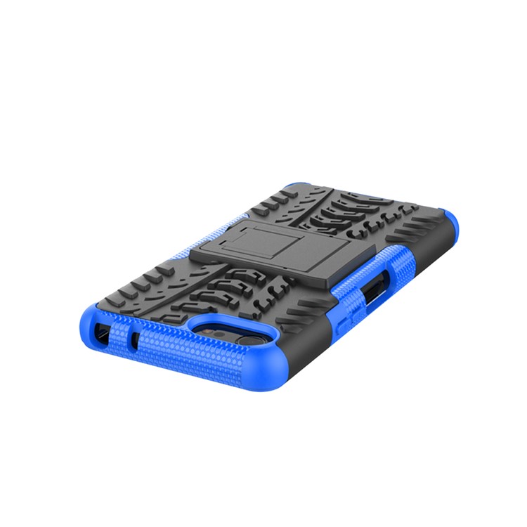 Cool Tyre PC + TPU Hybrid Cover with Kickstand for Sony Xperia XZ4 Compact - Blue-7