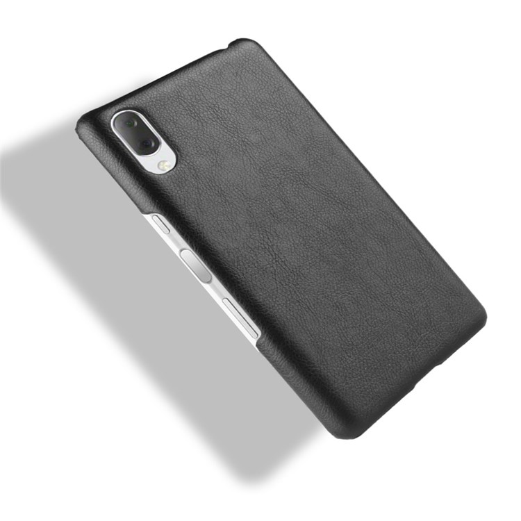 Личи Текстуры PU Кожаный Чехол С Покрытием ПК Для Sony Xperia L3 - Черный-5