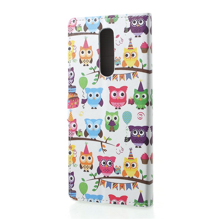 Pattern Printing PU Leather Magnetic Wallet Stand Case for Sony Xperia 1 - Multiple Cute Owls-3