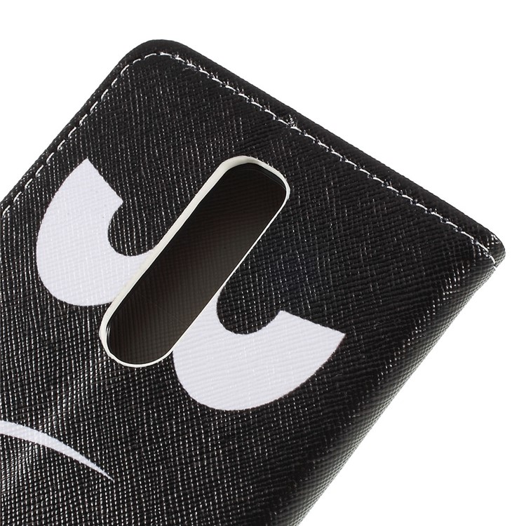 Kreuz Textur Muster Druck PU Leder Flip Stand Shell Für Sony Xperia 1 - Fass Mein Telefon Nicht An-5