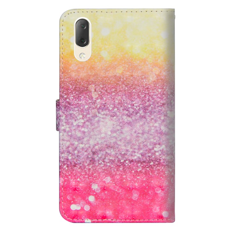 Light Spot Decor Patterned Leather Wallet Case for Sony Xperia L3 - Colorized Pattern-4