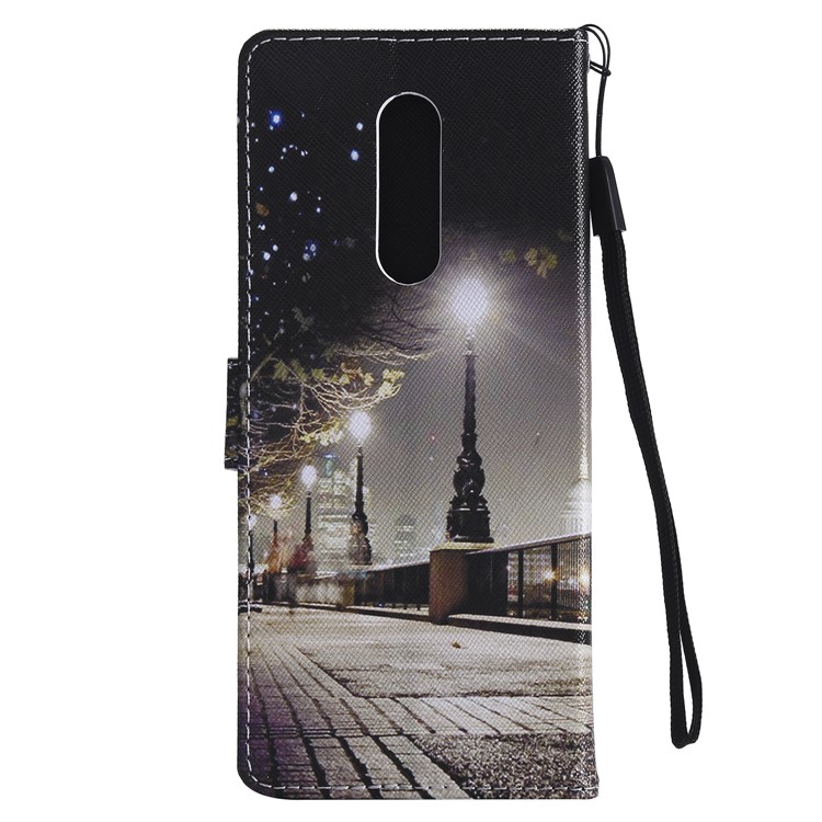 Pattern Printing Leather Wallet Case for Sony Xperia 1 - Streetscape-3