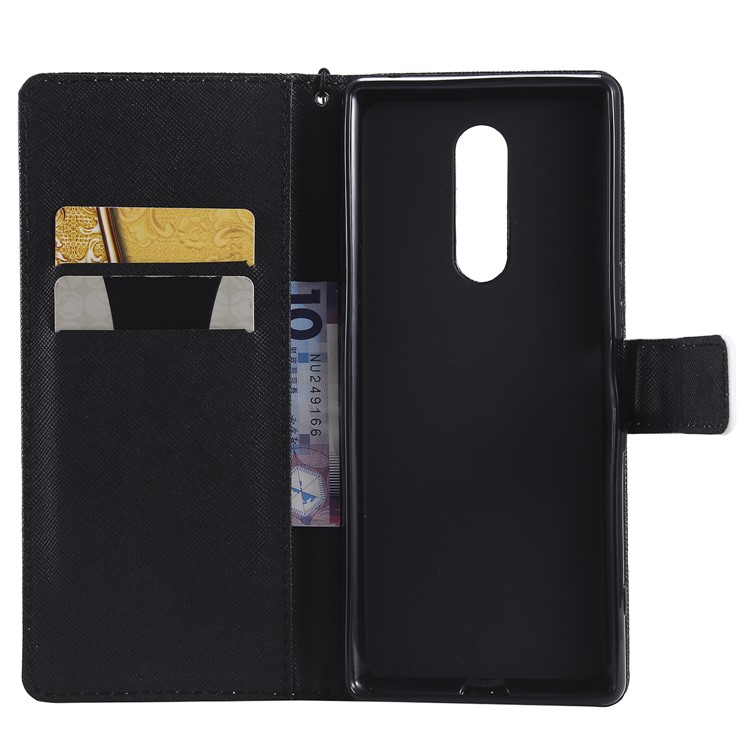 Pattern Printing Leather Wallet Case for Sony Xperia 1 - Streetscape-4