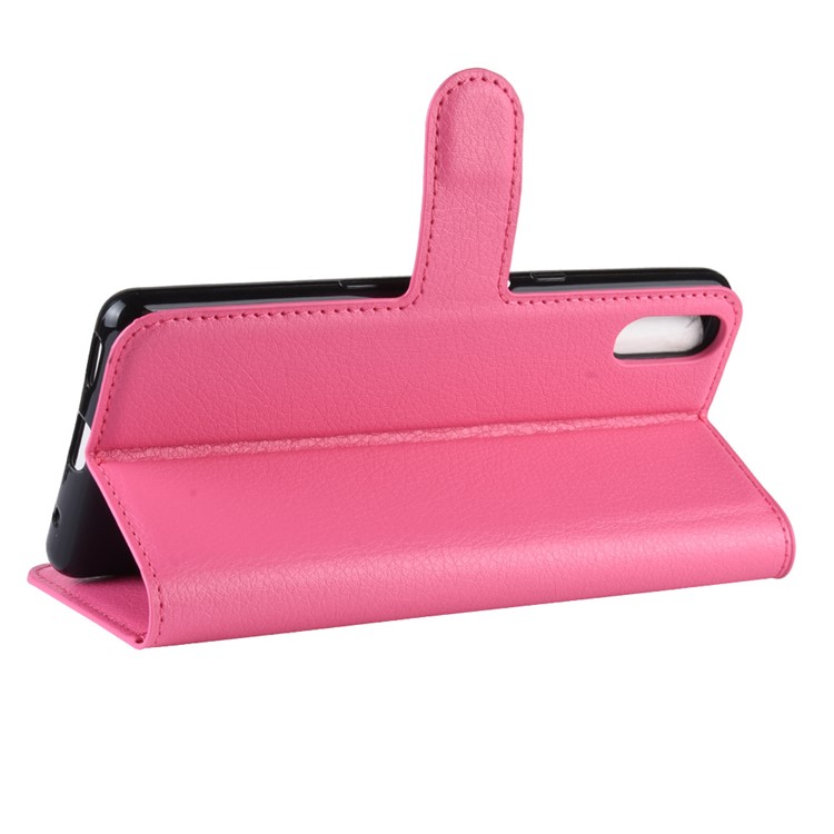 For Sony Xperia L3 Litchi Skin PU Leather Wallet Protection Case - Rose-5