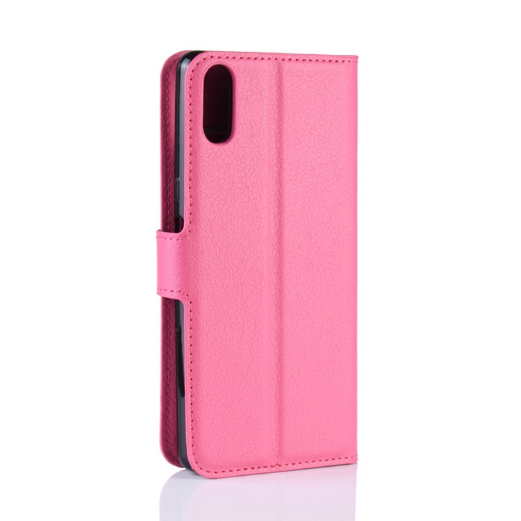 For Sony Xperia L3 Litchi Skin PU Leather Wallet Protection Case - Rose-6