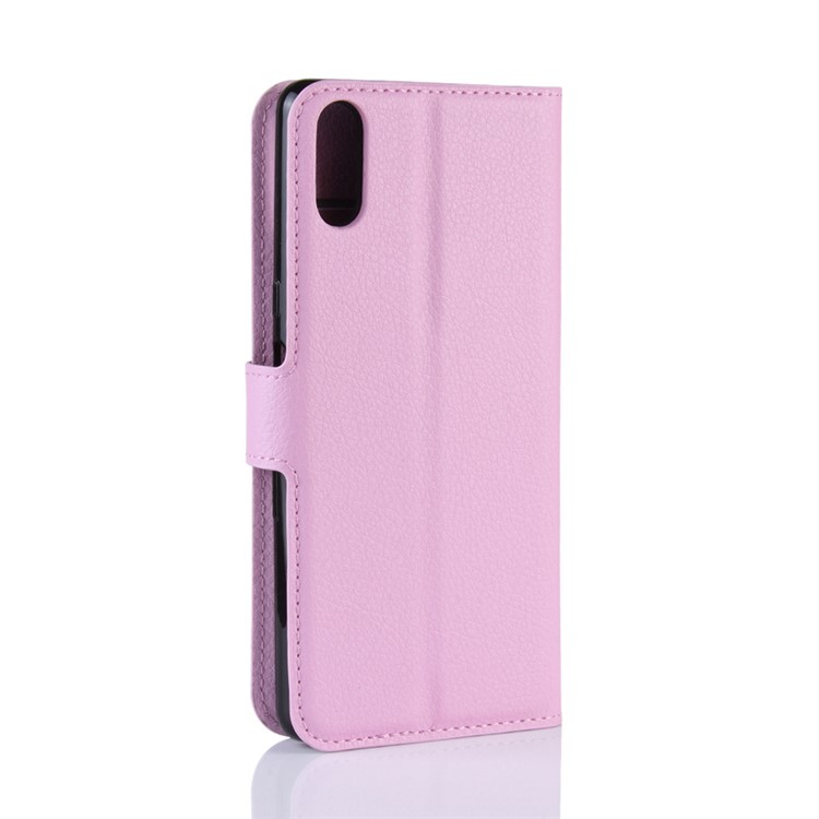 For Sony Xperia L3 Litchi Skin PU Leather Wallet Protection Case - Pink-6