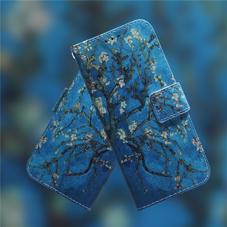 Estojo De Couro Carteira Padrão De Impressão Estande Para Sony Xperia L3 - Wintersweet-9