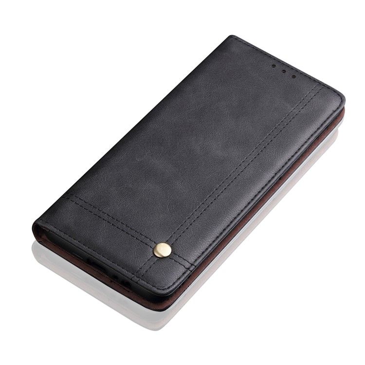 Auto-absorbierte Crazy Horse Vintage Ledertasche Für Sony Xperia L3 - Schwarz-4