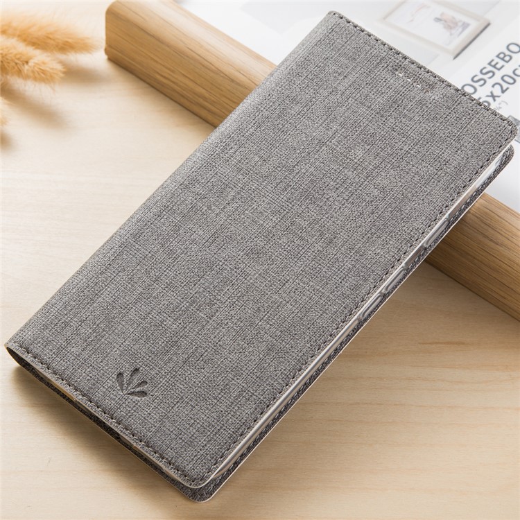 VILI DMX Cross Texture Stand Leather Phone Case for Sony Xperia 1 - Grey-14