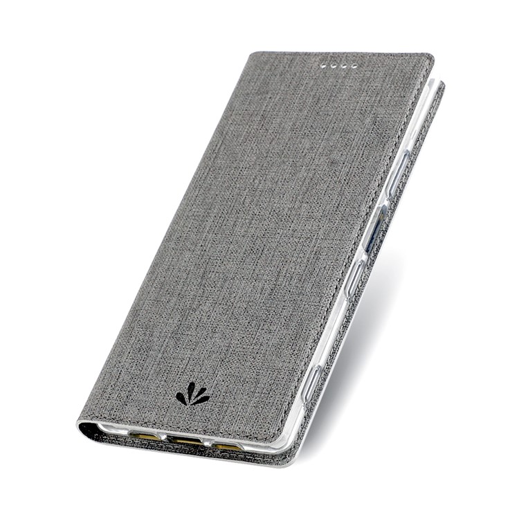 VILI DMX Cross Texture Stand Leather Phone Case for Sony Xperia 1 - Grey-2