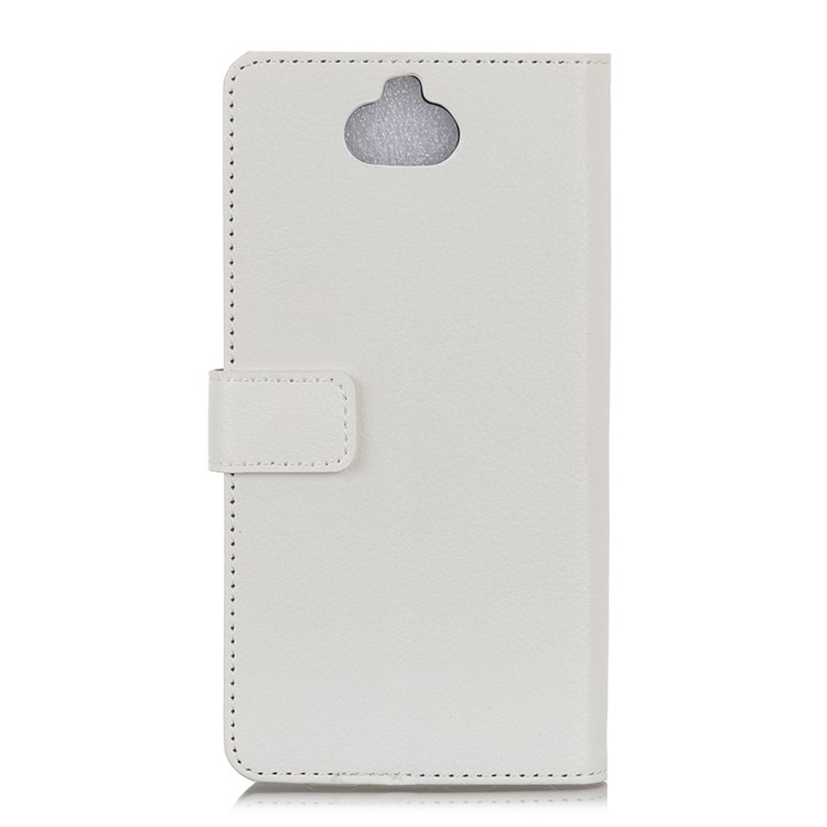 Litchi Texture Wallet Stand Leather Phone Shell for Sony Xperia 20 - White-10