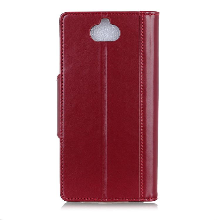 PU Leather Wallet Stand Cell Phone Case for Sony Xperia 20 - Red-3