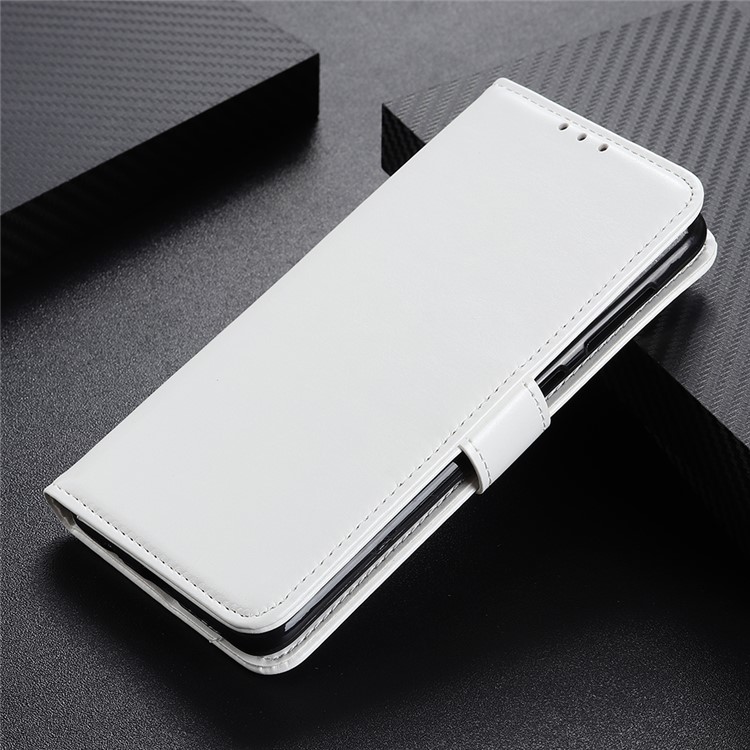 Crazy Horse Leather Wallet Phone Case for Sony Xperia 2 / XZ5 - White-8