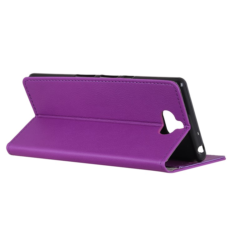 Wallet Leather Stand Case for Sony Xperia 20 - Purple-4