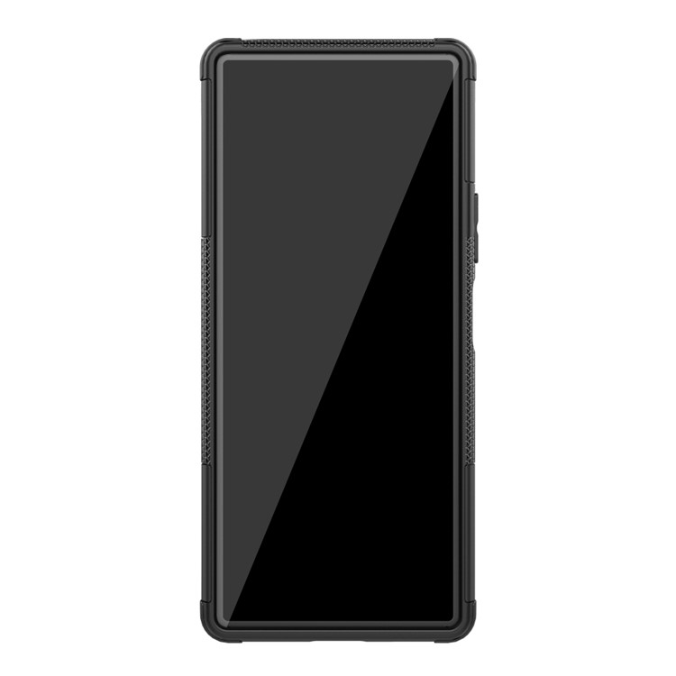 Anti-slip PC + TPU Hybrid Case with Kickstand for Sony Xperia 20 - Black-4