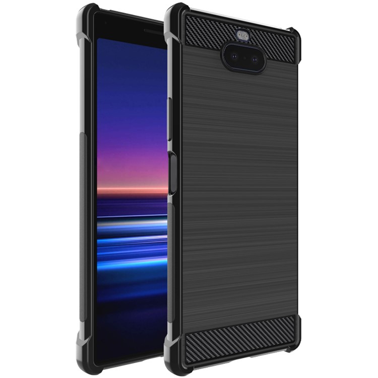 

IMAK Vega Series Carbon Fiber Texture Brushed TPU Cover Phone Shell for Sony Xperia 8, Xperia 8
