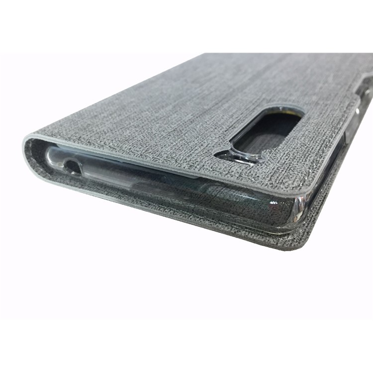 VILI DMX Cross Texture Stand Leather Case with Card Slot for Sony Xperia 5 - Grey-17