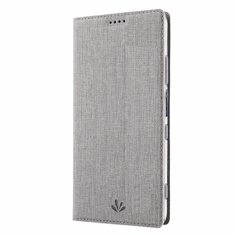 VILI DMX Cross Texture Stand Leather Case with Card Slot for Sony Xperia 5 - Grey-2