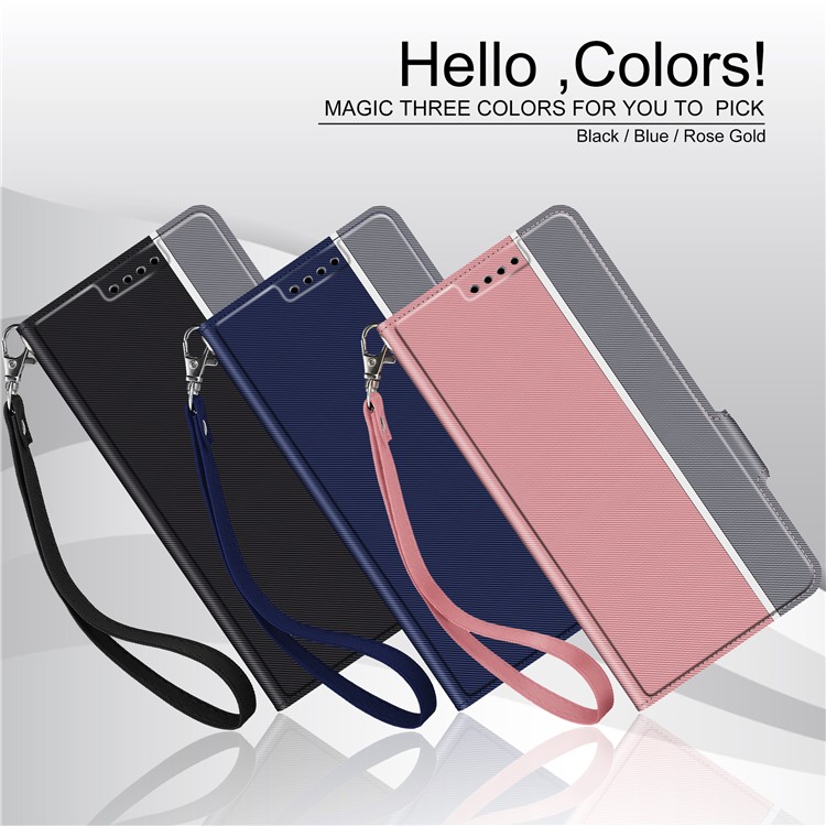 For Sony Xperia 8 BaiYu Series Magnet Adsorption Leather Dual Card Slots Case - Black-11