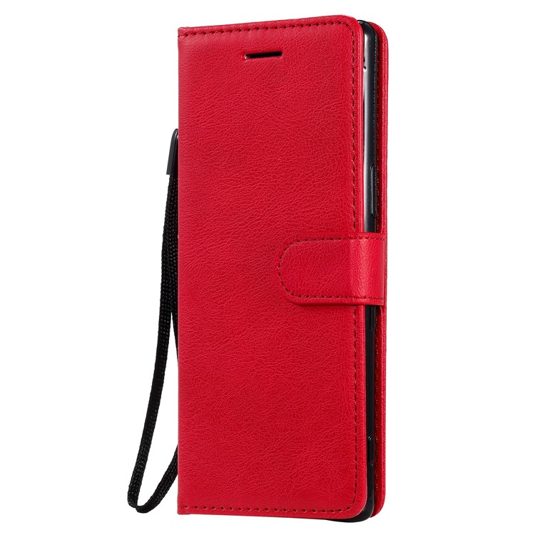 Wallet Leather Stand Case for Sony Xperia 5 - Red-2