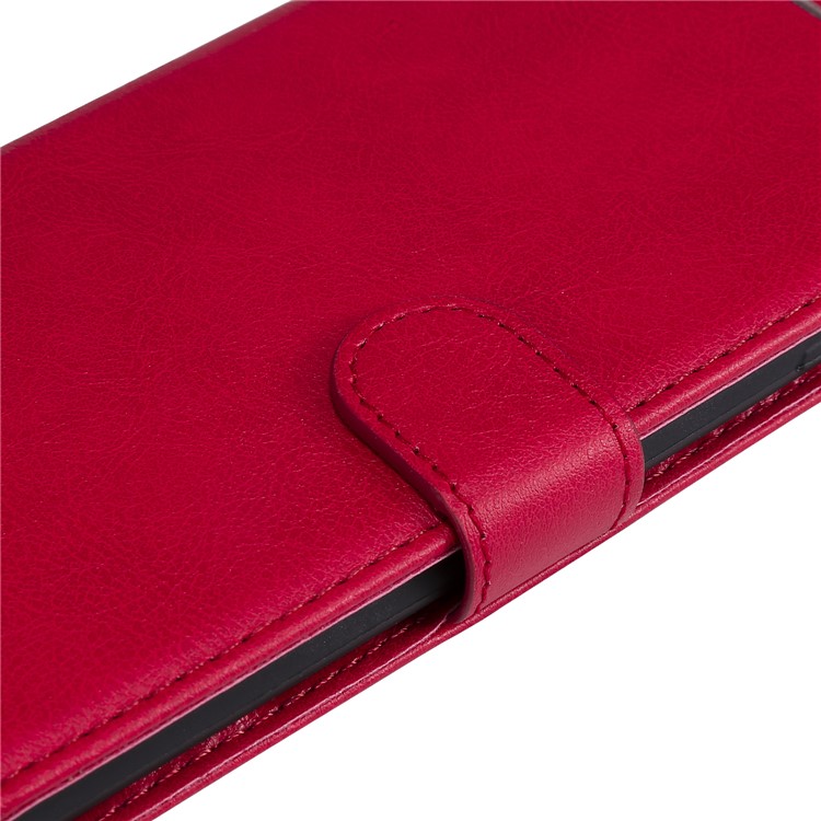 Wallet Leather Stand Case for Sony Xperia 5 - Red-9