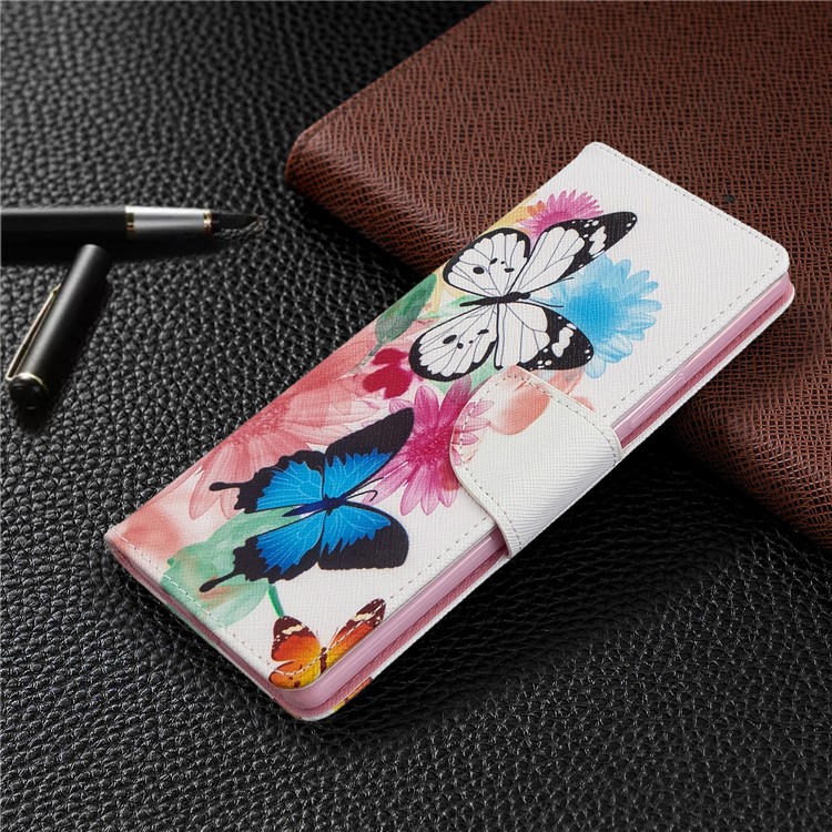 Pattern Printing Wallet Stand Flip Leather Phone Case for Sony Xperia 8 - Beautiful Butterfly-7