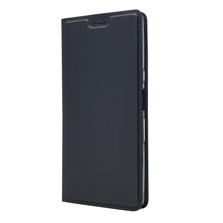 Caso Titular Do Cartão De Couro Adsorção Magnética Para Sony Xperia L3 - Preto-3
