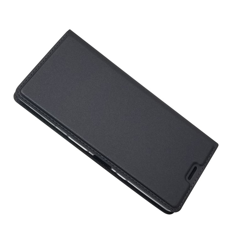 Caso Titular Do Cartão De Couro Adsorção Magnética Para Sony Xperia L3 - Preto-6