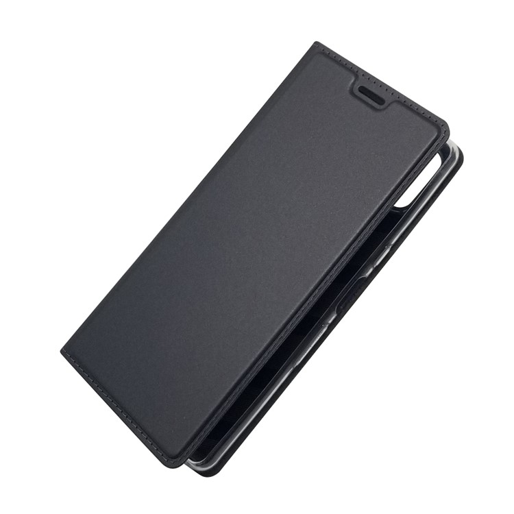 Caso Titular Do Cartão De Couro Adsorção Magnética Para Sony Xperia L3 - Preto-9