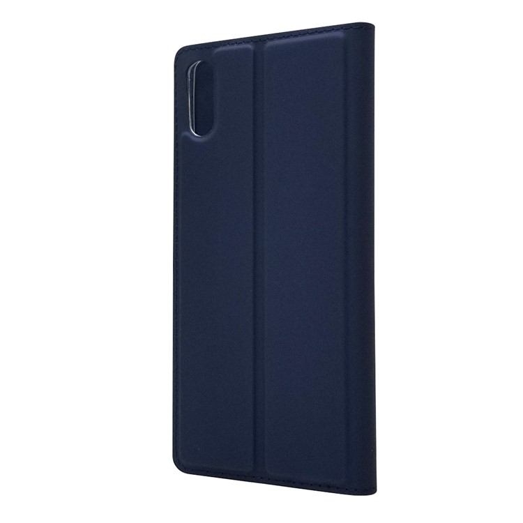 Cas Magnétique Porte-cartes En Cuir D'adsorption Pour Sony Xperia L3 - Bleu Foncé-4