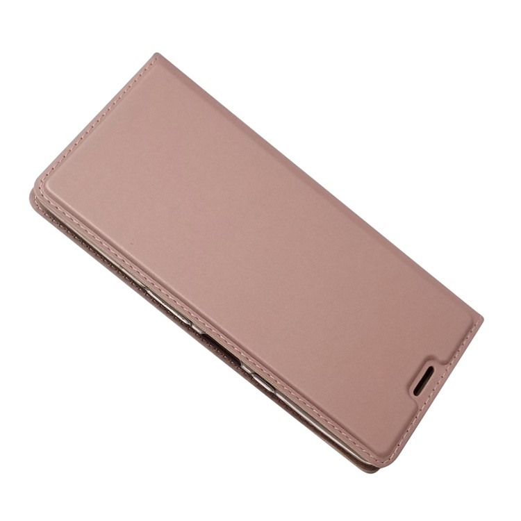 Cas Magnétique Porte-cartes En Cuir D'adsorption Pour Sony Xperia L3 - Or Rose-6