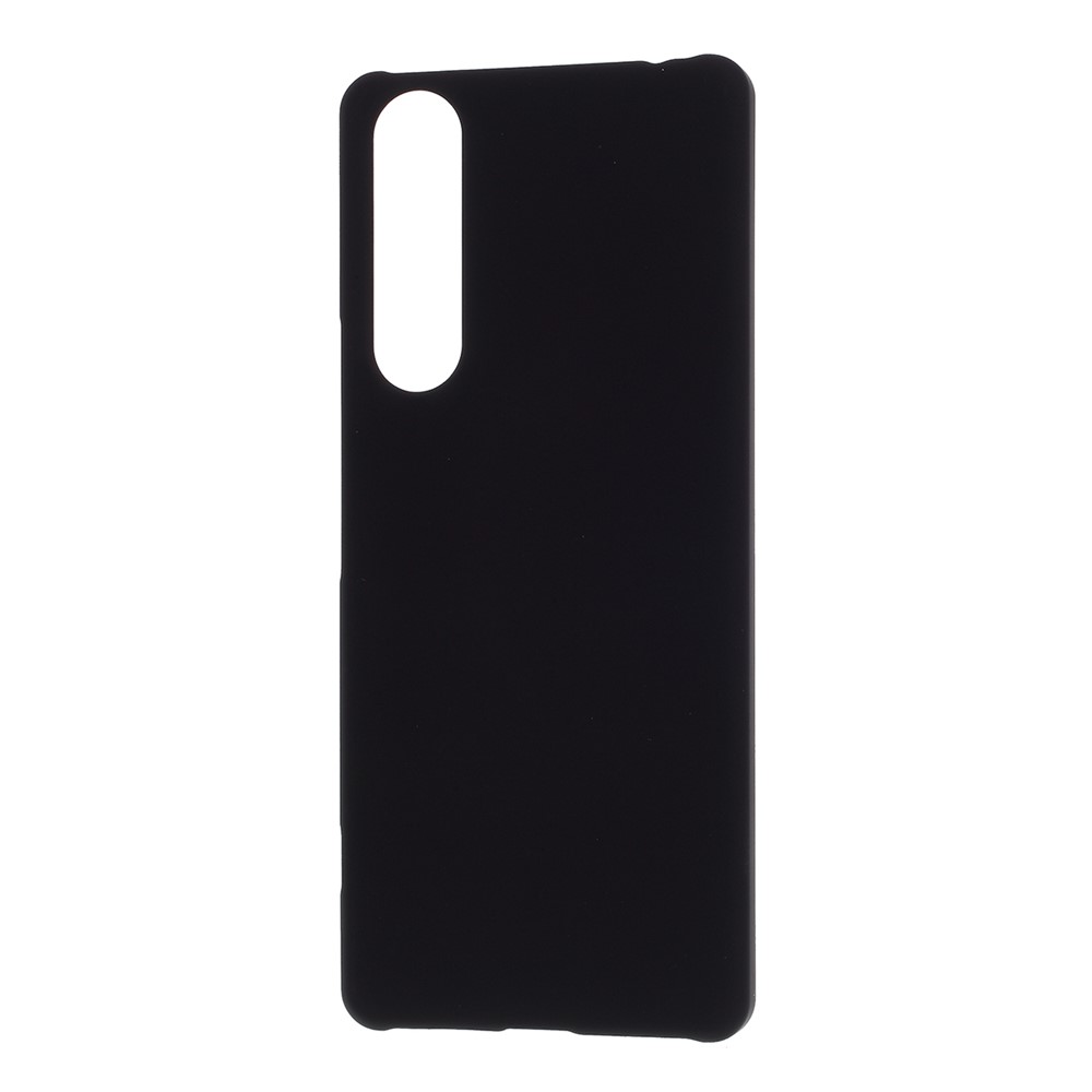 Gummiertes Hart PC Fall Schützendes Handy Sony Abdeckung XPeria 1 II - Schwarz-2