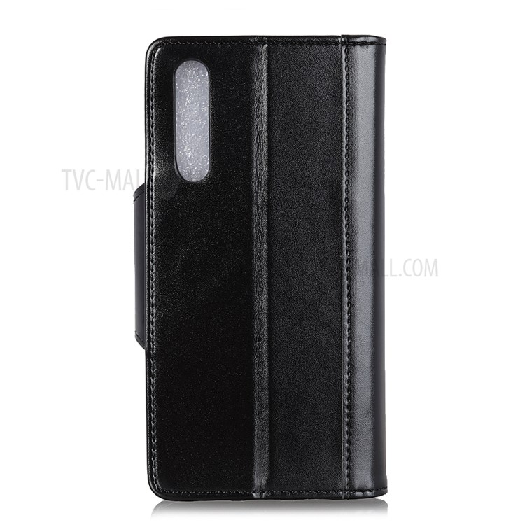 PU Leather Wallet Stand Phone Case for Sony Xperia 10 II - Black-3