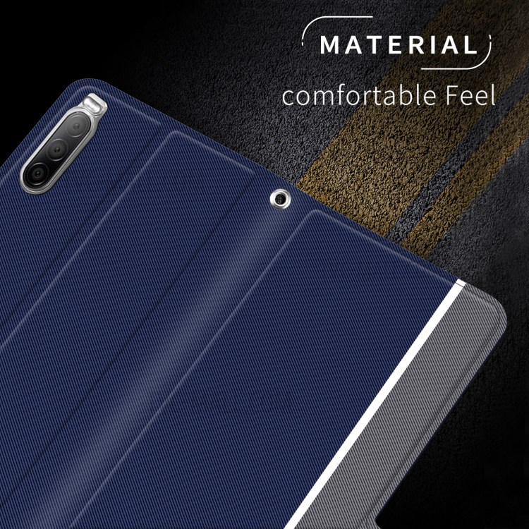 BaiYu Series Stylish Leather Phone Case for Sony Xperia 10 II - Blue-6