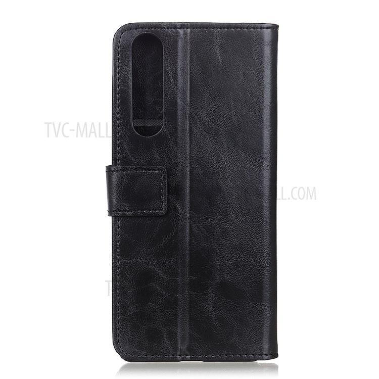 Ständerabdeckung Fall Lederbrieftasche Für Sony XPERIA 10 II - Schwarz-1