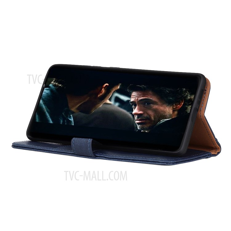 Rinoceronte Carteira Grão Couro Estande Capa Protetora Para Sony Xperia 10 II - Preto-10