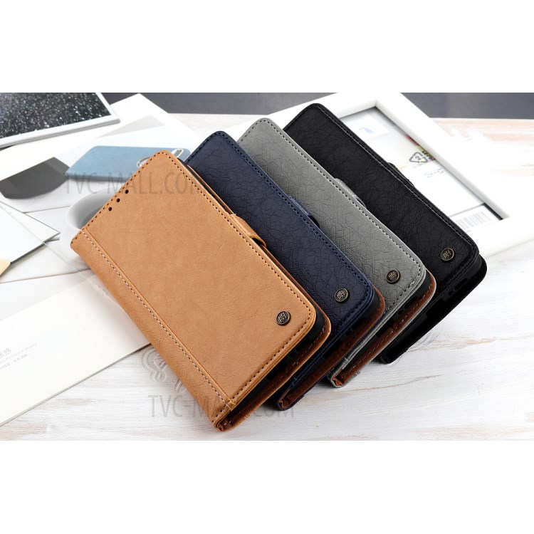 Rhino Haut Brieftasche PU-Leder Shell Xperia 1 II Für Sony Stehen - Schwarz-11