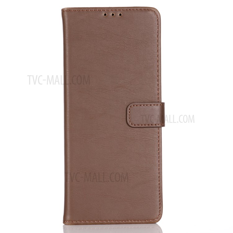 Crazy Horse Retro Leather Folio Cover with Wallet for Sony Xperia 1 II - Coffee-2