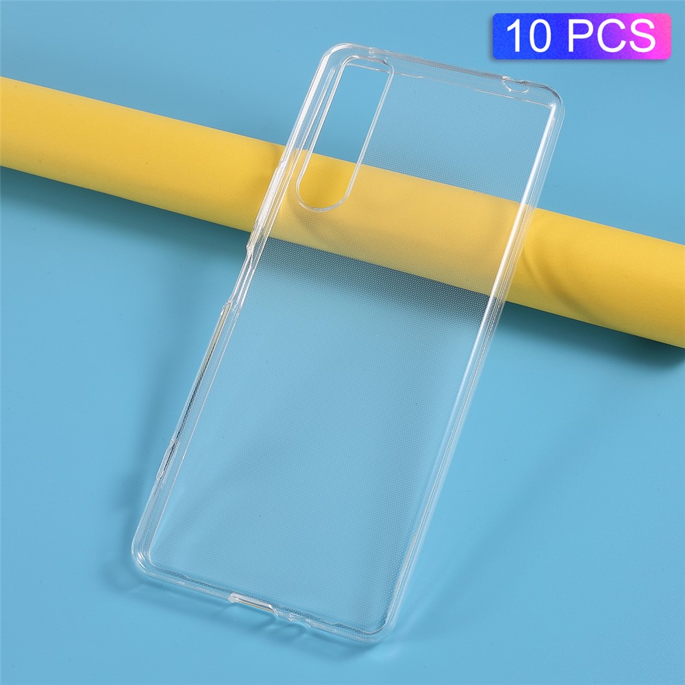 10Pcs/Pack Watermark Resistant Flexible TPU Cover for Sony Xperia 1 II-1