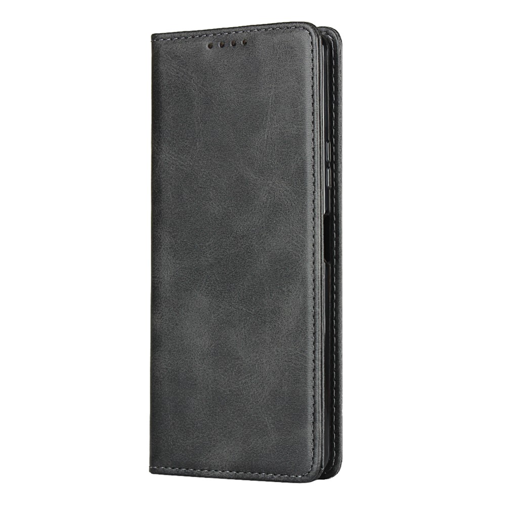 Auto-absorbed Leather Wallet Case for Sony Xperia 10 II - Black-2