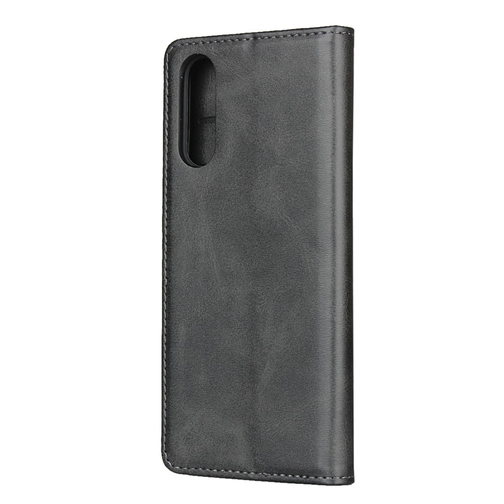 Auto-absorbed Leather Wallet Case for Sony Xperia 10 II - Black-3