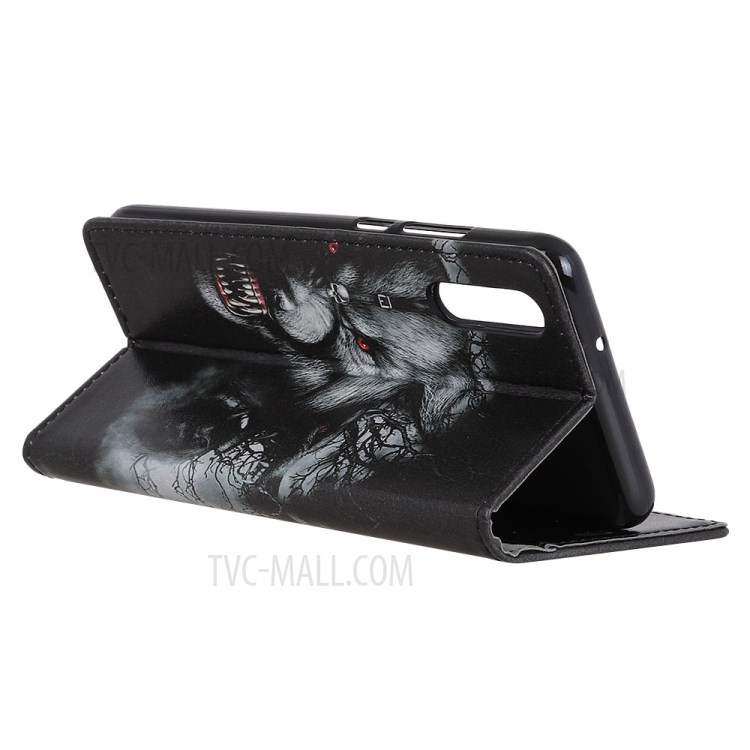 Pattern Printing Wallet Leather Flip Case for Sony Xperia L4 - Fierce Wolf-5