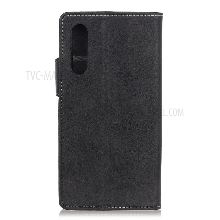 S-shape Leather with Stand Wallet Covering for Sony Xperia L4 - Black-2