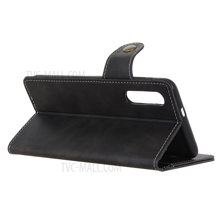 S-shape Leather with Stand Wallet Covering for Sony Xperia L4 - Black-3