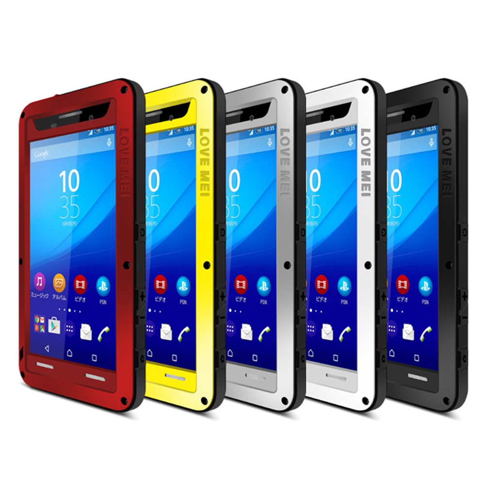 LOVE MEI Shockproof Cover for Sony Xperia M5 E5603 / M5 Dual E5633 - Silver-3