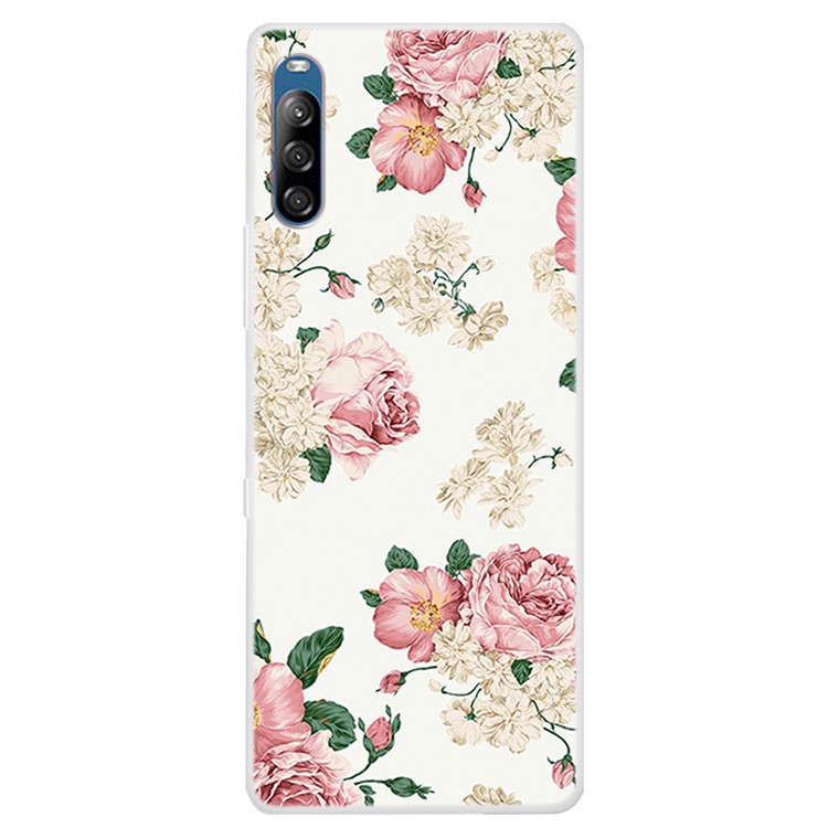 Stampa di Protezione Stampa TPU Soft TPU Shell Per Sony Xperia L4 - Fiore