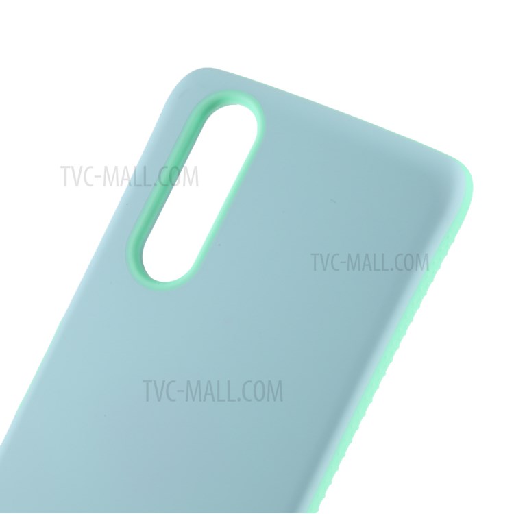 IFACE MALL Série Macaron PC TPU Caso De Proteção De Combinação Para Sony Xperia 5 - Azul / Ciano-4